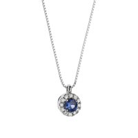 Collana Comete Donna Fantasia Di Colore in Oro bianco Zaffiro GLB1165 - GLB1165